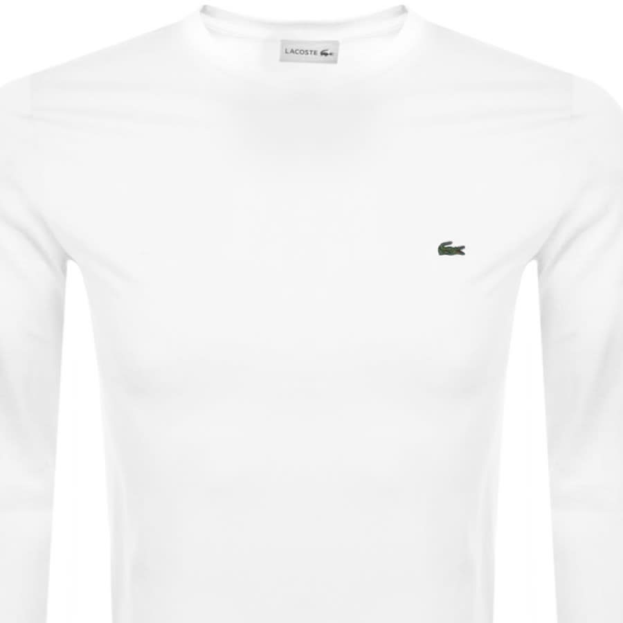 Alternative Image for ProductLacoste Crew Neck Long Sleeved T Shirt White2